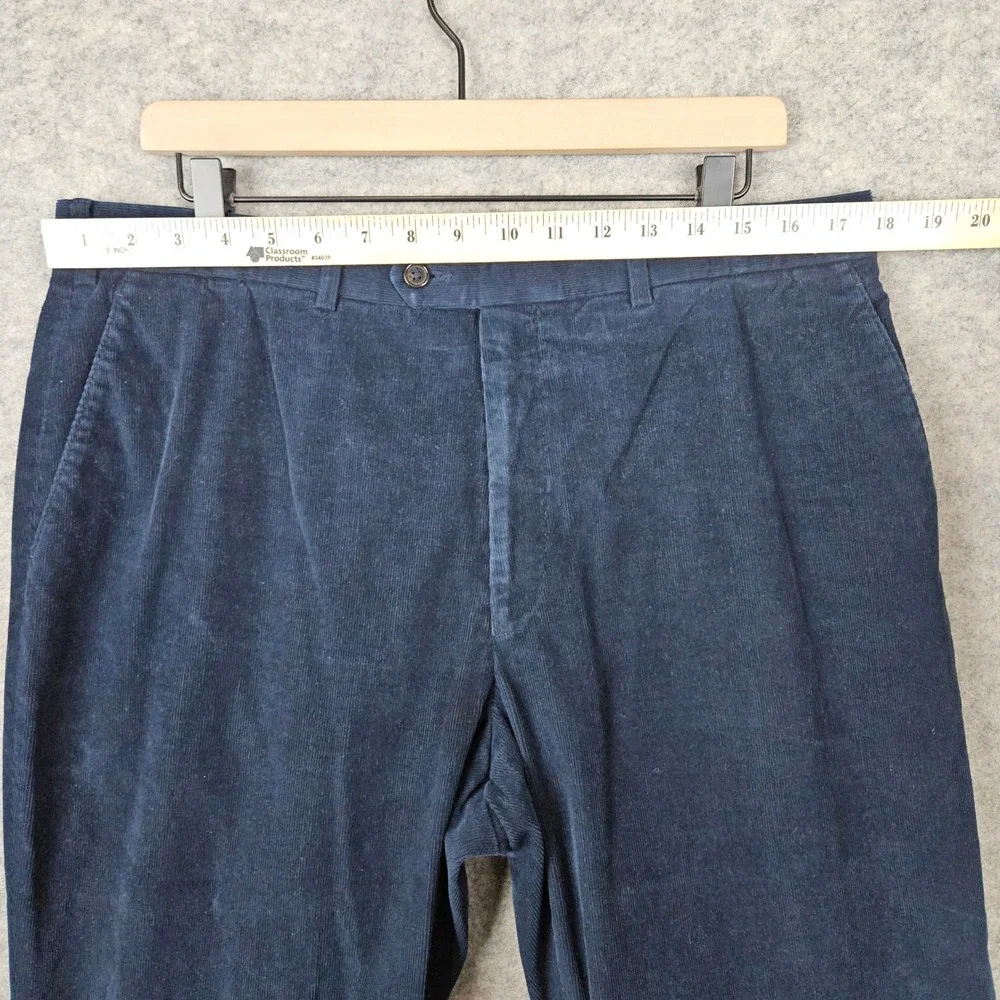 Lauren Ralph Lauren Men's Navy Blue Corduroy‎ Pants Size 38x32 (ACTUAL 36X28.5)